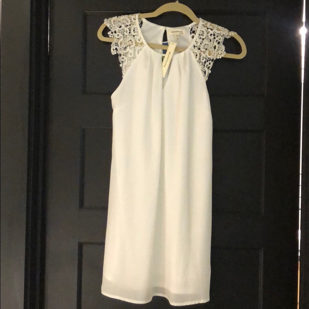 Monteau white dress (NWT)